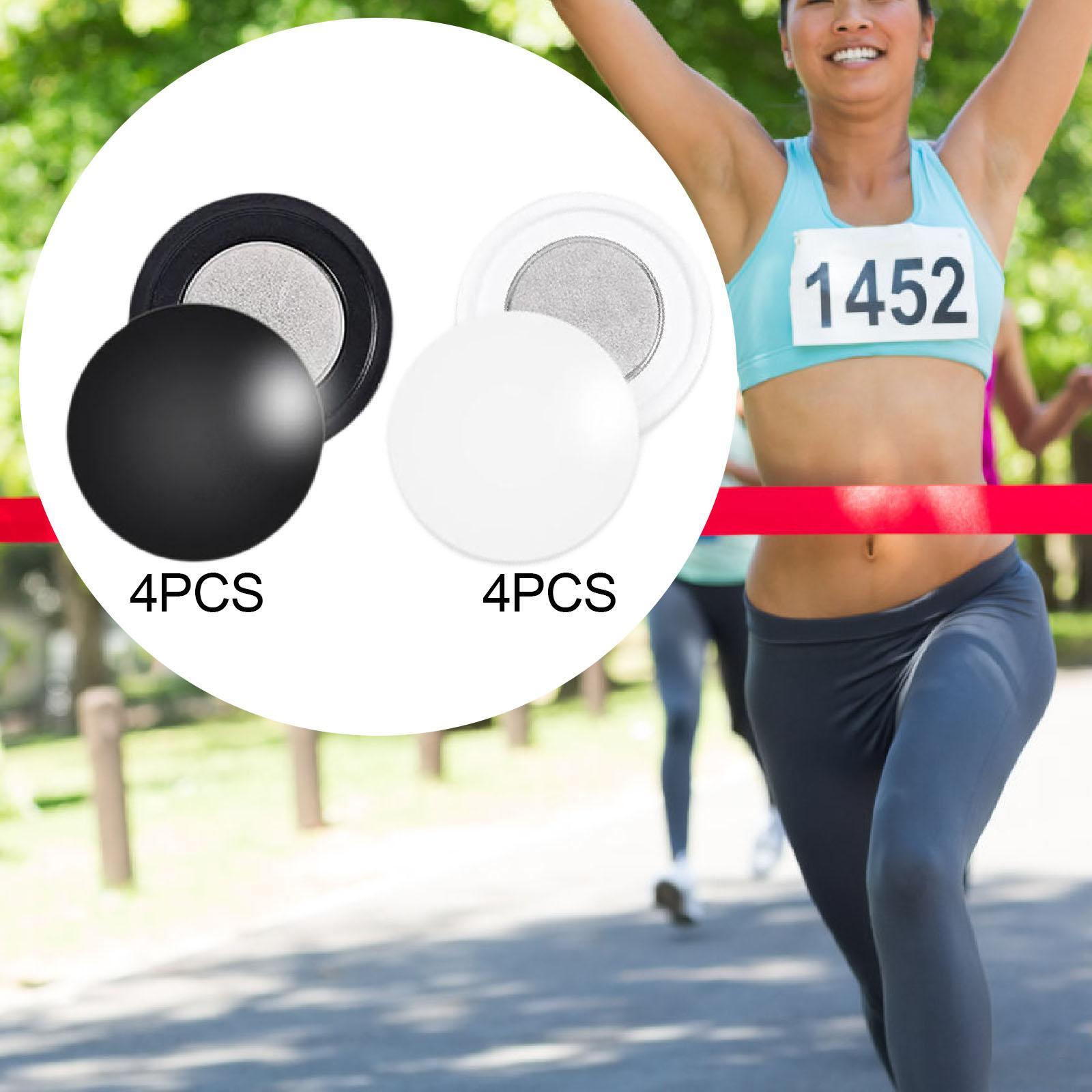 Running Gear Competition - 4 Pair Magnetic Race Bib Clips