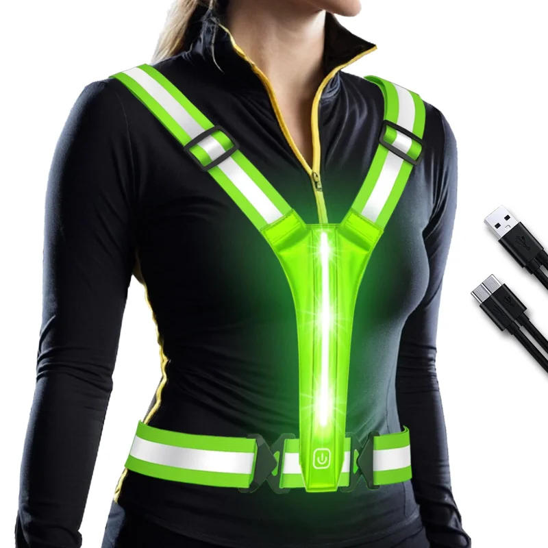 LED Reflective Vest Running Ge - đánh giá và giá Reflective Running Gear Vest