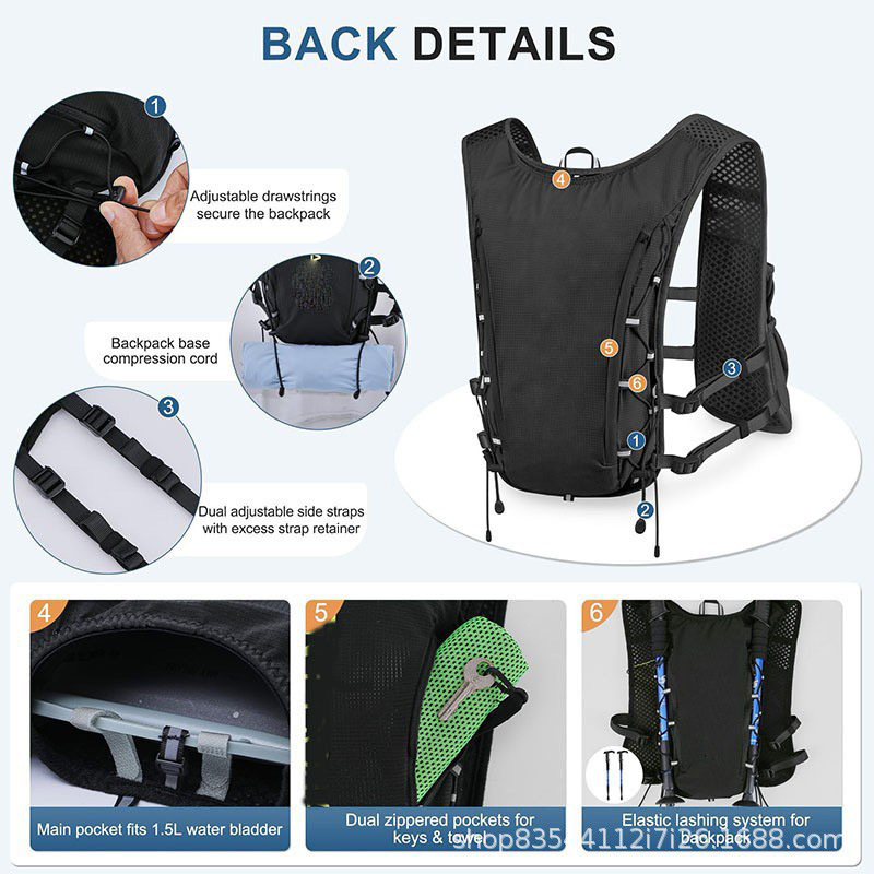 Hydration vest, cross-country  - đánh giá và giá Running Gear Competition