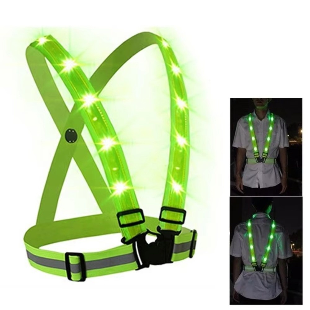 New Polyester LED Safety Vest  - đánh giá và giá Reflective Running Gear Vest