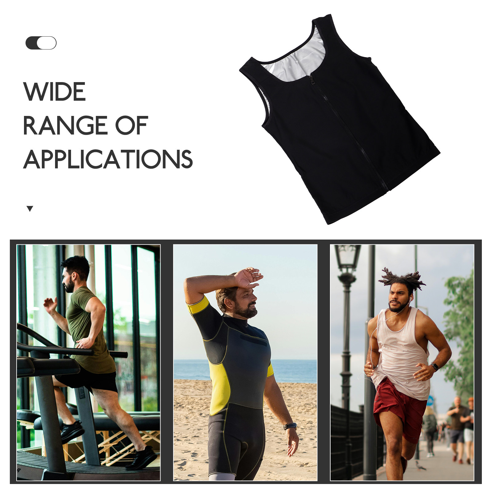 Men's Breathable Zip-Up Compre - đánh giá và giá Running Gear Tank