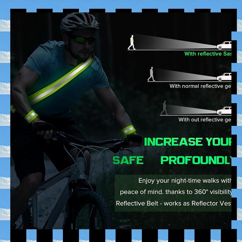 ABME 2X Reflective Sash For Wa - đánh giá và giá Running Gear At Night